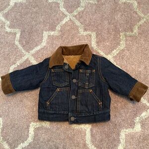 Baby Gap - Reversible denim/sherpa jacket - 0-6 months